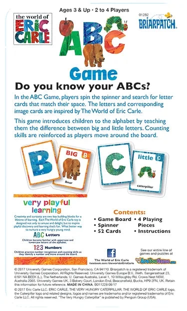 University Games Eric Carle ABC Game 4 University Games Eric Carle ABC Game - Image 2