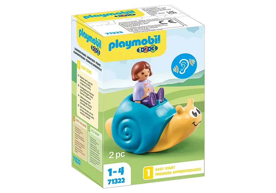 Playmobil 1, 2, 3: Rocking Snail With Rattle Feature 3 Playmobil 1, 2, 3: Rocking Snail With Rattle Feature