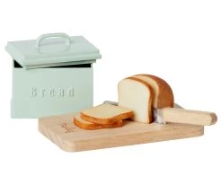 Maileg Miniature Bread Box W/ Utensils