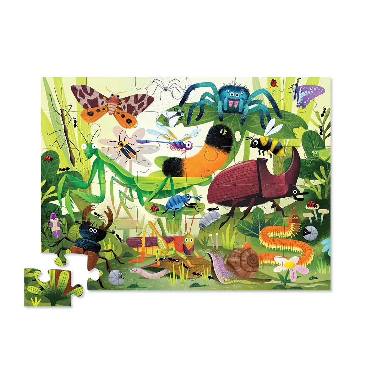 Crocodile Creek Backyard Bugs 36pc Floor Puzzle 4 Crocodile Creek Backyard Bugs 36pc Floor Puzzle - Image 2
