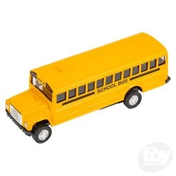 5" Die Cast Pull Back School Bus