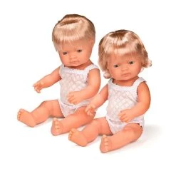 Miniland Baby Doll Caucasian Blonde