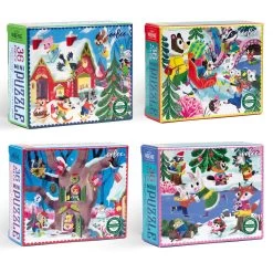 Eeboo Woodland Holiday Mini Puzzle