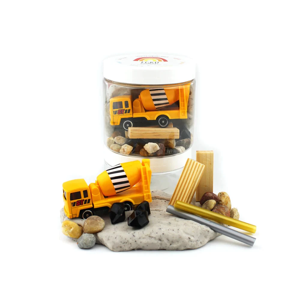 CONSTRUCTION DOUGH-TO-GO KIT 3 CONSTRUCTION DOUGH-TO-GO KIT