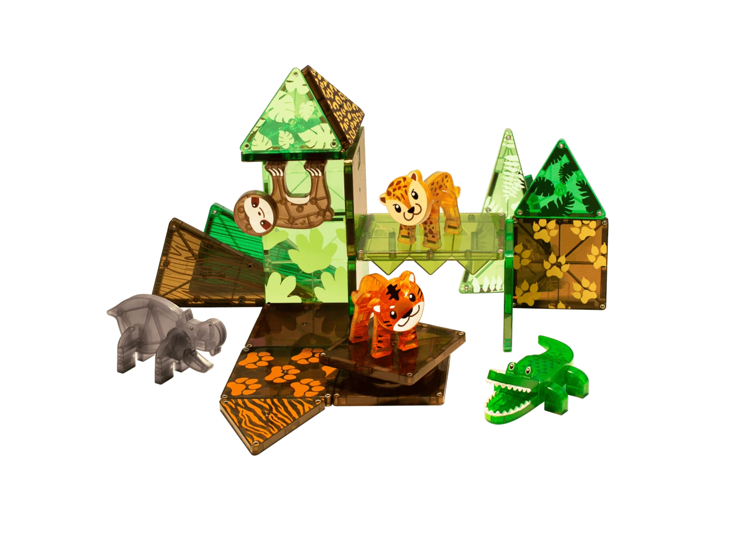 Magna-Tiles 25 Piece Set | Jungle Animals 5 Magna-Tiles 25 Piece Set | Jungle Animals - Image 3