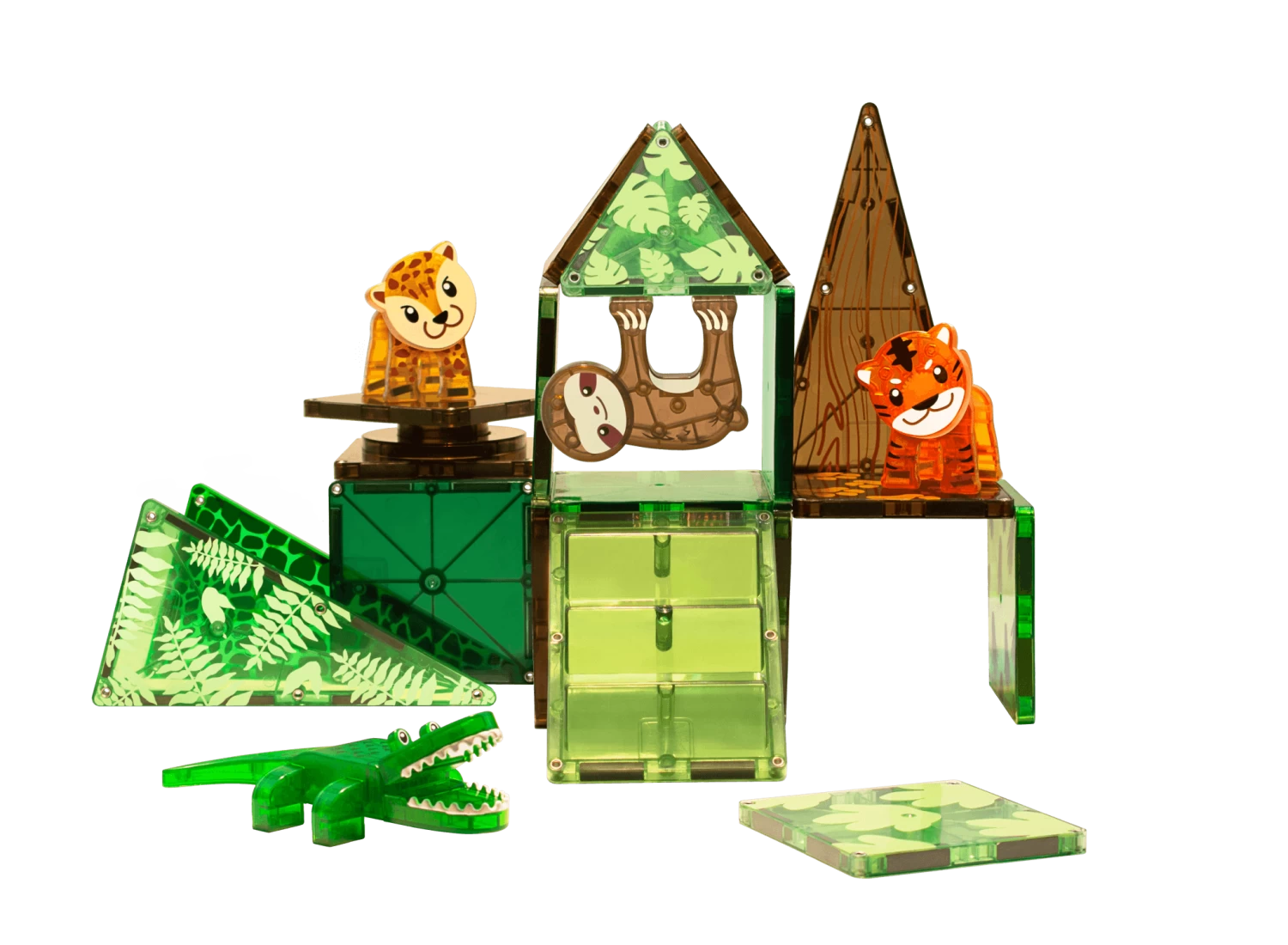 Magna-Tiles 25 Piece Set | Jungle Animals 4 Magna-Tiles 25 Piece Set | Jungle Animals - Image 2