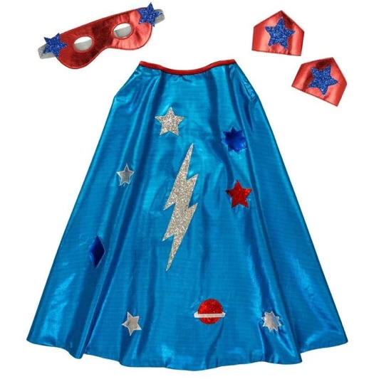Meri-Meri Blue Superhero Costume 4 Meri-Meri Blue Superhero Costume - Image 2