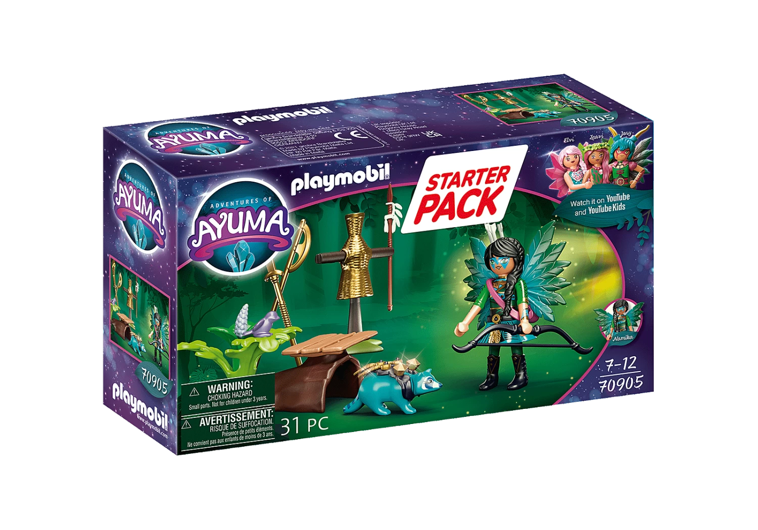 Playmobil Fairy With Raccoon | Starter Pack 3 Playmobil Fairy With Raccoon | Starter Pack