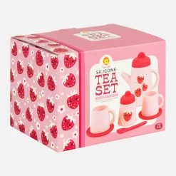Tiger Tribe Silicone Tea Set - Strawberry