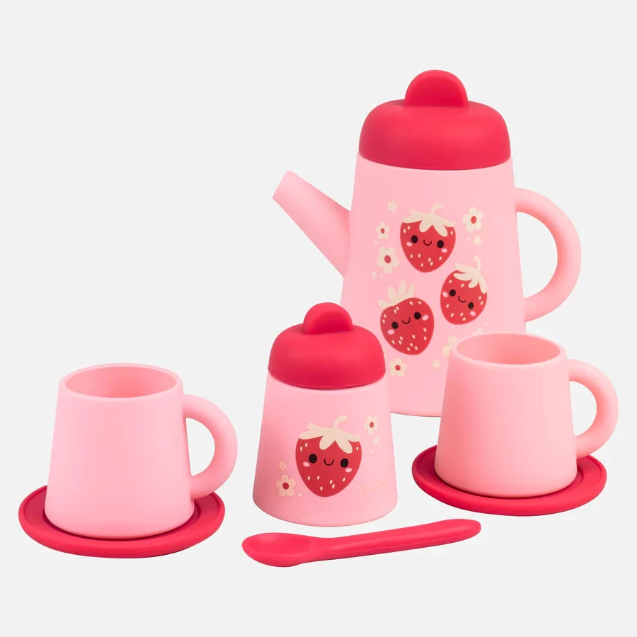 Tiger Tribe Silicone Tea Set - Strawberry 4 Tiger Tribe Silicone Tea Set - Strawberry - Image 2