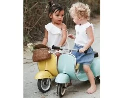 PRIMO Ride On Moped -Baby Related Ten little kids play active ambosstoys primo italian scooter mint yellow 800x jpg