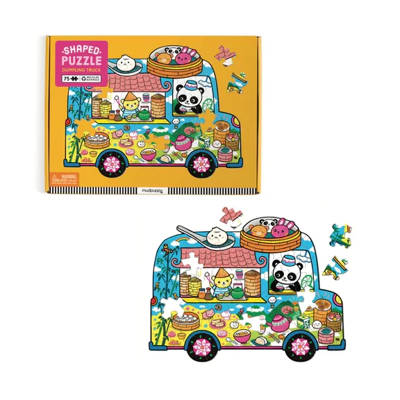 Mudpuppy Dumpling Truck Puzzle 3 Mudpuppy Dumpling Truck Puzzle