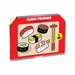 Mudpuppy Sushi Friends Wooden Tray Puzzle -Baby Related chronicle books mudpuppy toys games puzzles games jigsaw puzzles sushi friends wooden tray 6 piece jigsaw puzzle 33489241636933 576x576 png