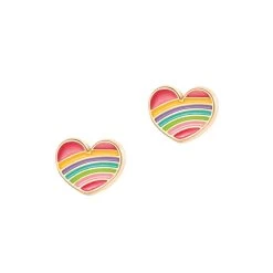 Stud Cutie Earrings | More Choices -Baby Related girl nation rainbow heart cutie studs
