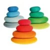Pebbles Building Set -Baby Related grimm s color ed wood en pebble block s stone rock cairn toy 1
